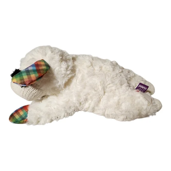 Lamb Chop Dreamworks Multipet Squeaky Dog Toy 11' Rainbow Plaid  Paws And Ears - Picture 3 of 8
